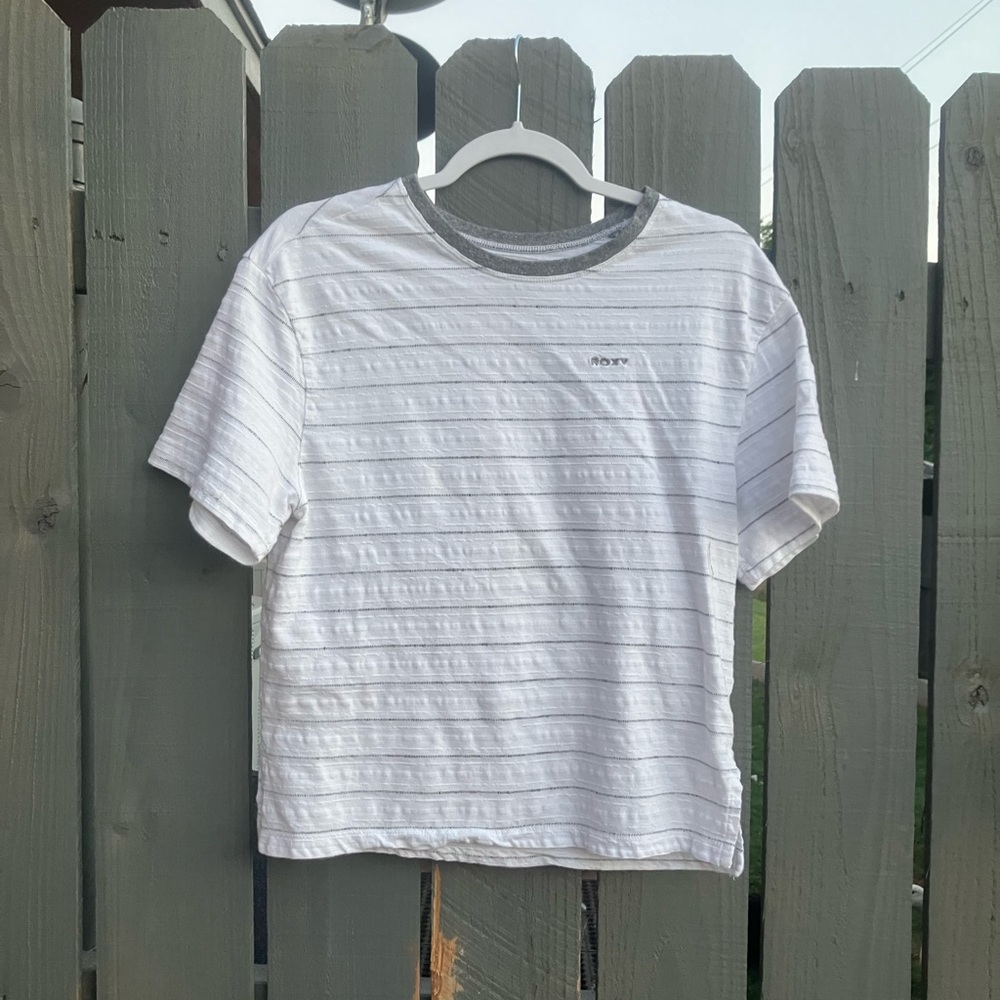 white roxy shirt